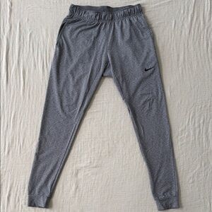 Nike Dri-FIT Joggers Gray Heather Mens Small Standard Fit Athletic Pants